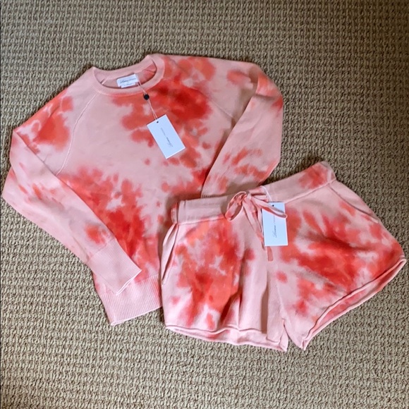 {SET} Lovers + Friends Sierra Set Pink Tie Dye XS NWT 💗 - Picture 4 of 11